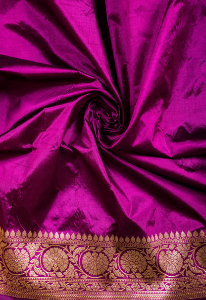 Pure Katan Silk Kadhwa Jaal Saree