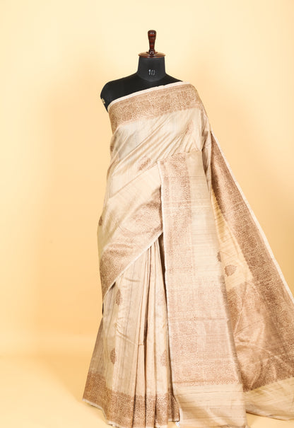 Pure Tasar Silk Banarasi Saree