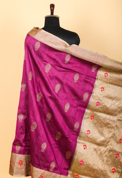 Pure Tasar Silk Banarasi Saree