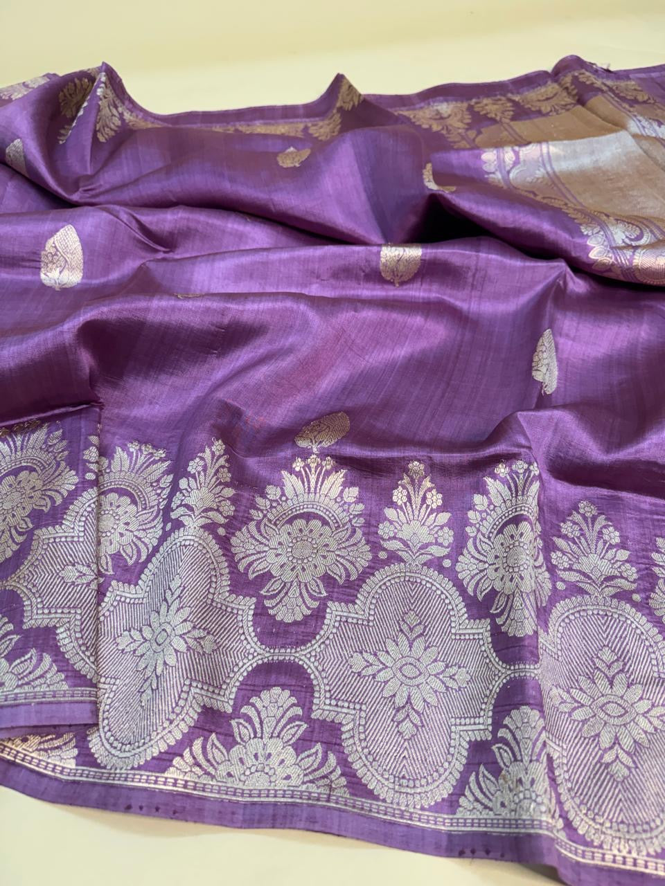 Dusty Pink Mango Silk Buti Saree