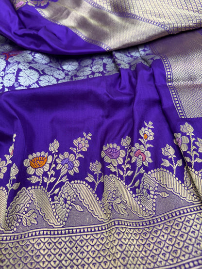 Pure Banarasi Katan Silk Skirt Saree