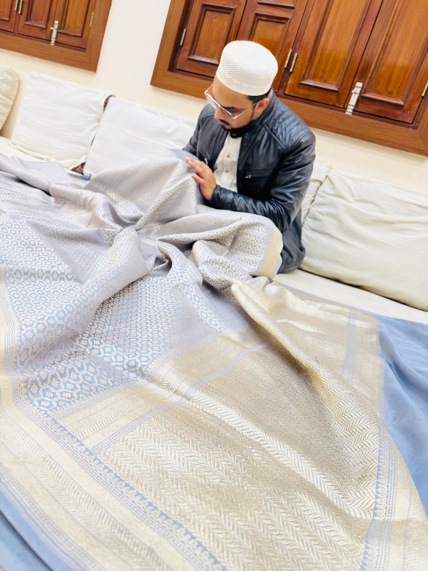 Pure Banarasi Katan Silk Brocade Saree