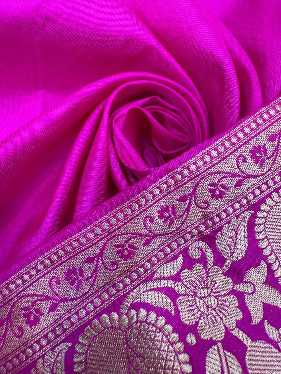 Pure Banarasi Katan Silk Rangkaat Saree