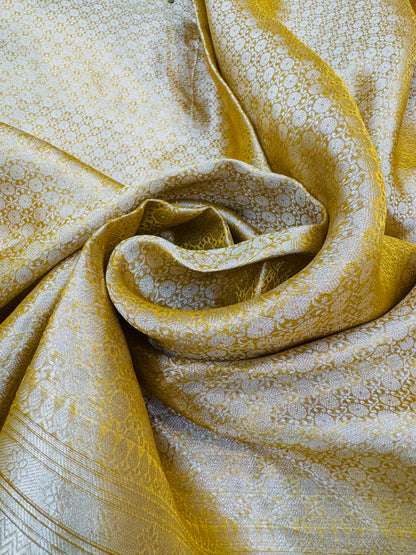 Pure Banarasi Tissue Silk Hand Embroidery Saree