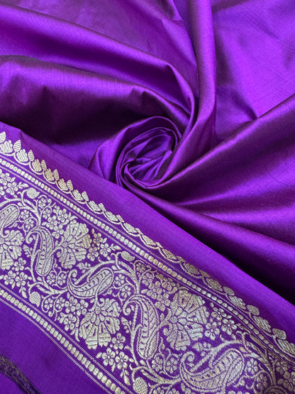 Pure Banarasi Katan Silk Simple Buta Saree