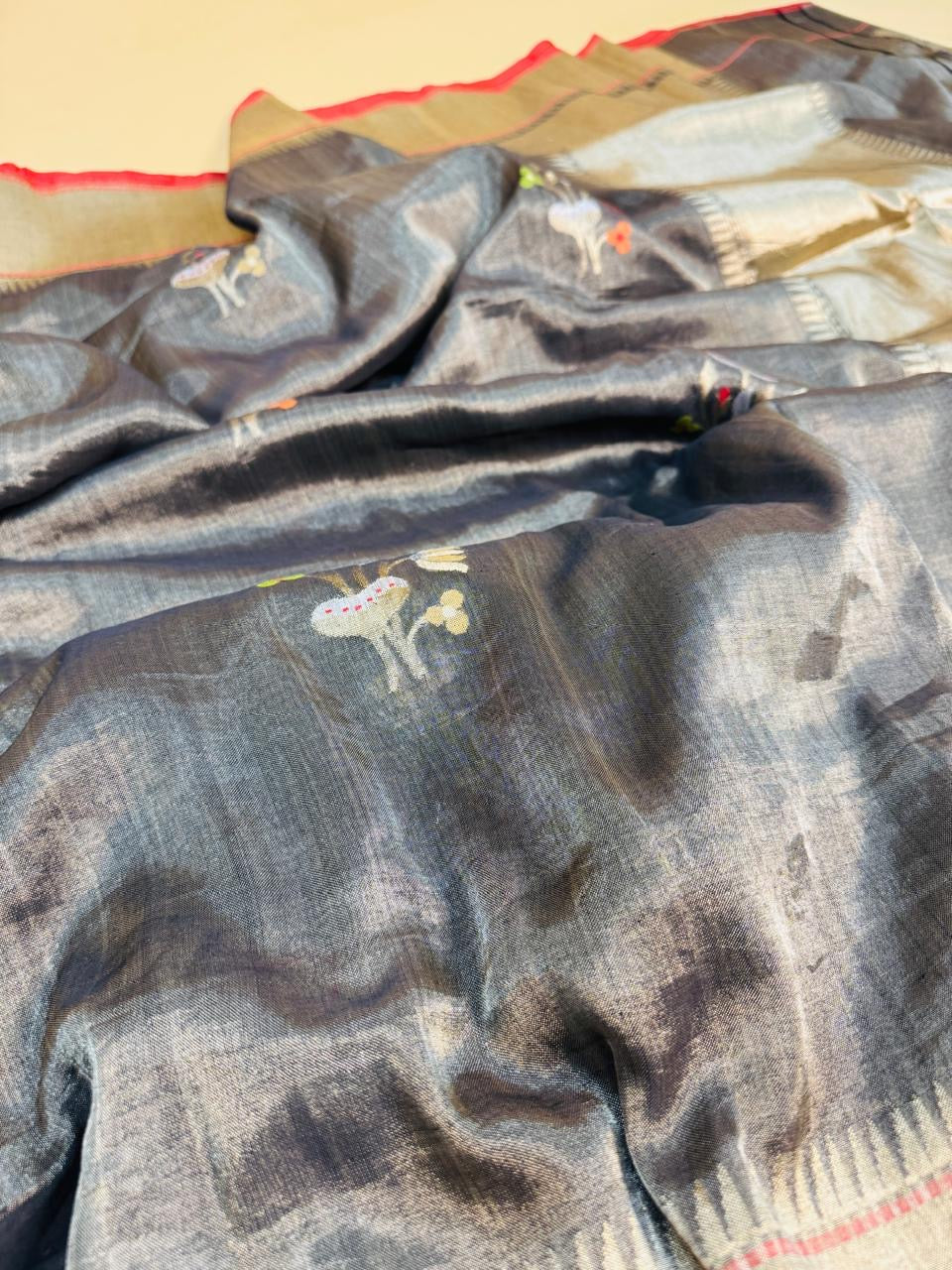 Cotton Tissue Silk Mina Buta Saree