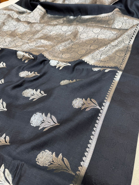 Pure Banarasi Chiniya Silk Buta Saree