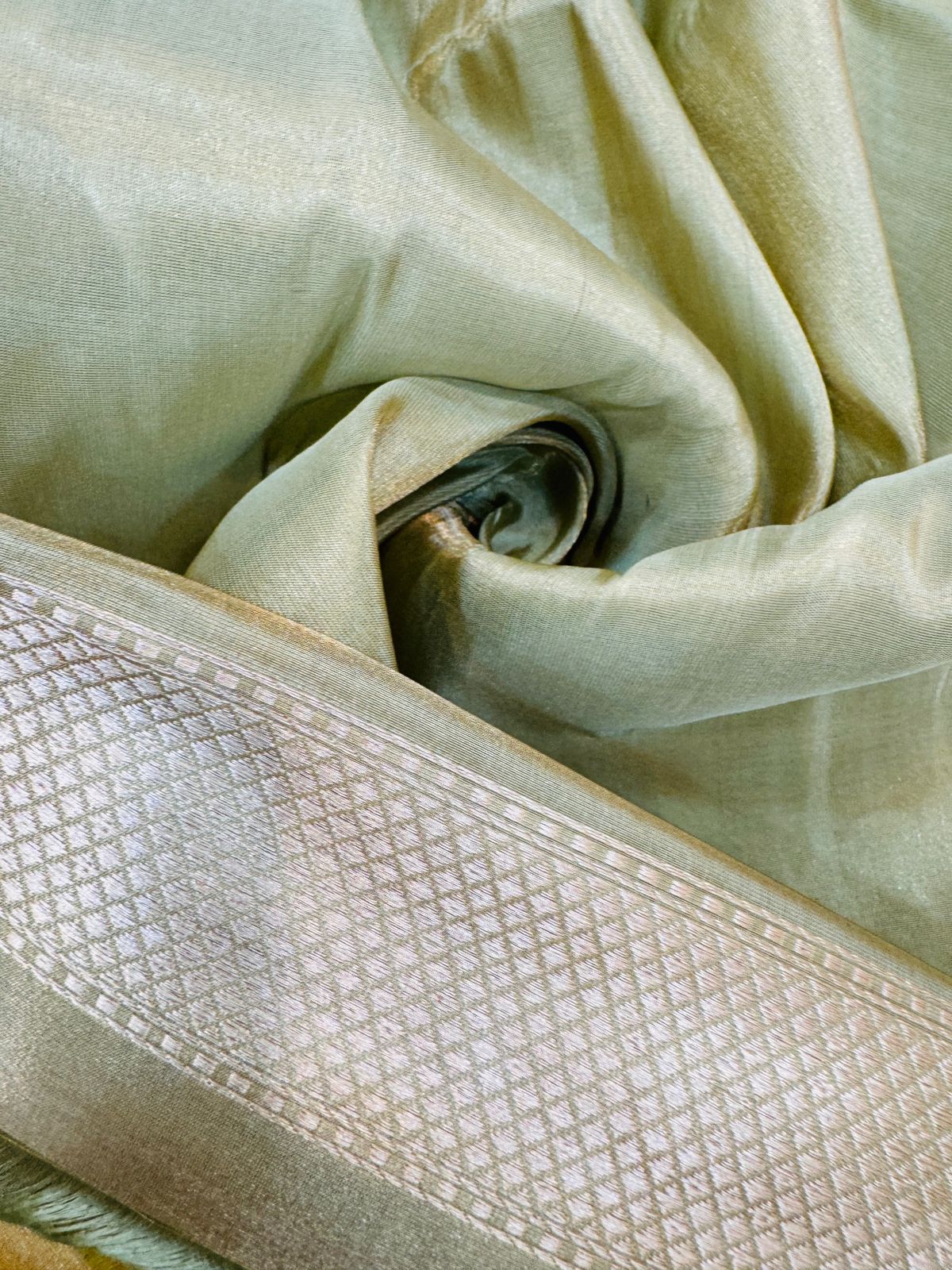Pure Banarasi Katan Tissue Silk Saree