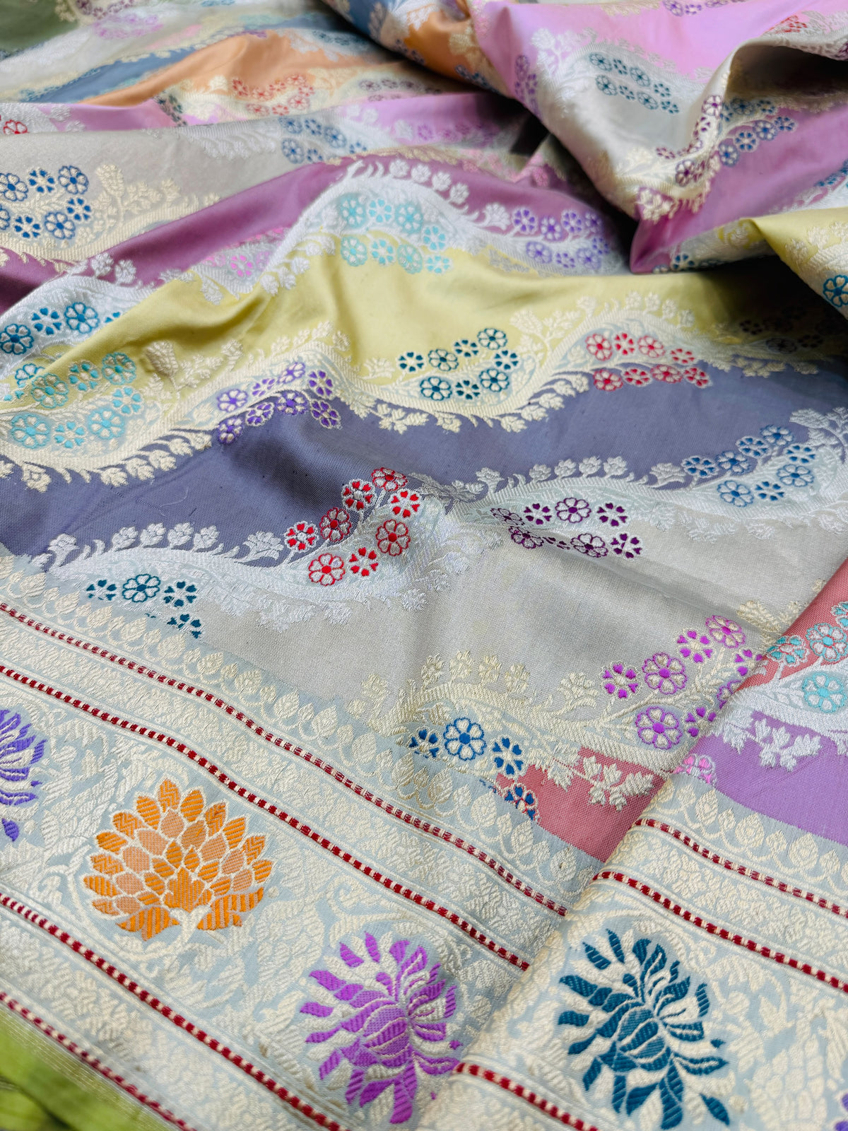 Katan Silk Alfi Rangkaat Saree
