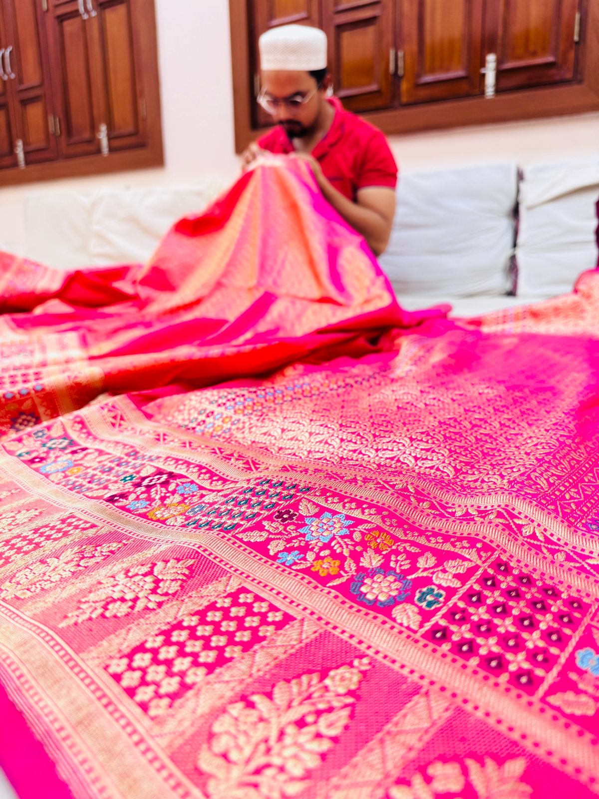 Pure Banarasi Katan Silk Brocade Saree