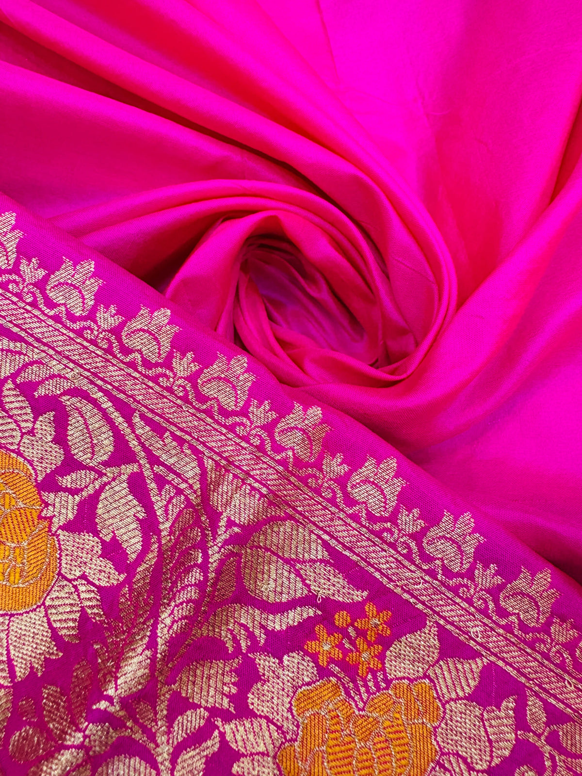 Cutwork Katan Mina Jaal Saree