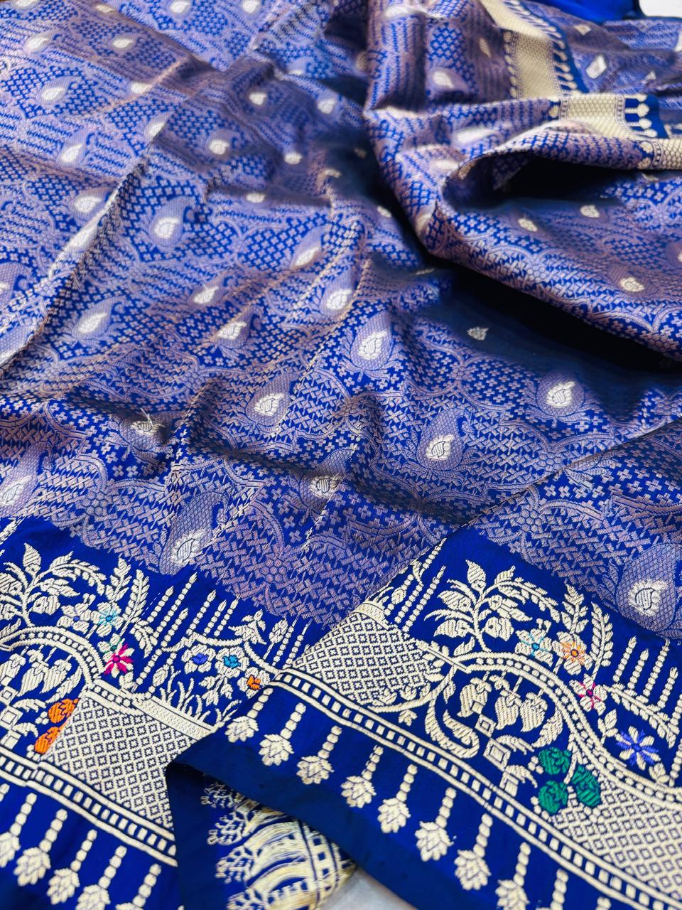 Pure Banarasi Katan Silk Brocade Saree