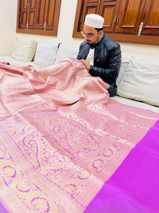 Pure Banarasi Katan Silk Brocade Saree