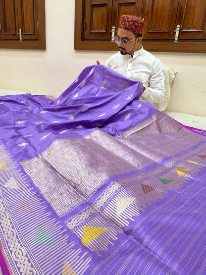 Pure Banarasi Katan Silk Sona Mina Buta Saree