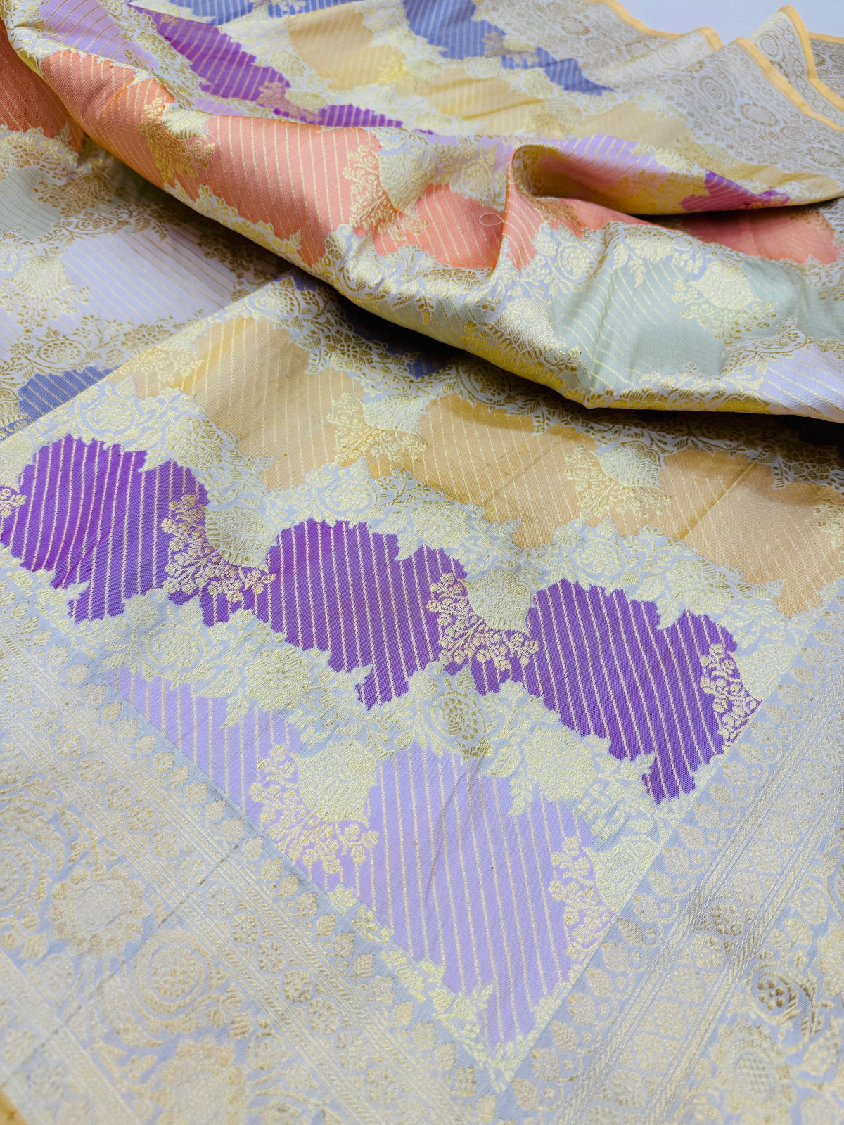 Katan Tissue Rangkaat Saree