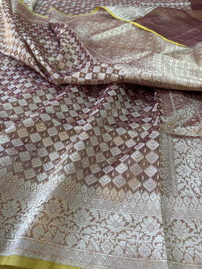 Pure Banarasi Kora Tissue Silk Saree