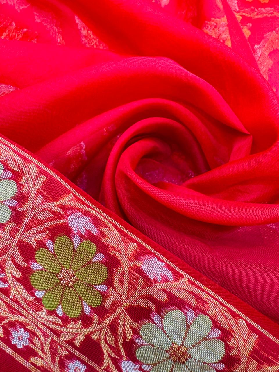 Kora Jamdani Saree