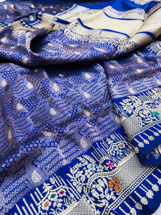 Pure Banarasi Katan Silk Brocade Saree