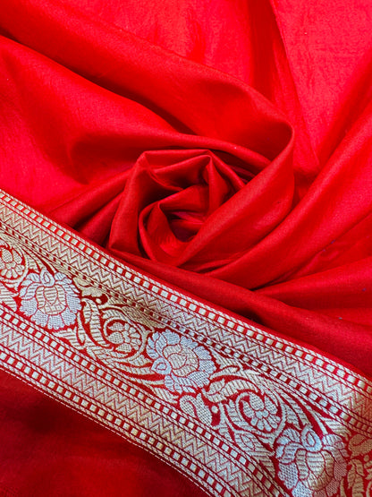 Pure Banarasi Katan Silk Sona Mina Jaal Saree