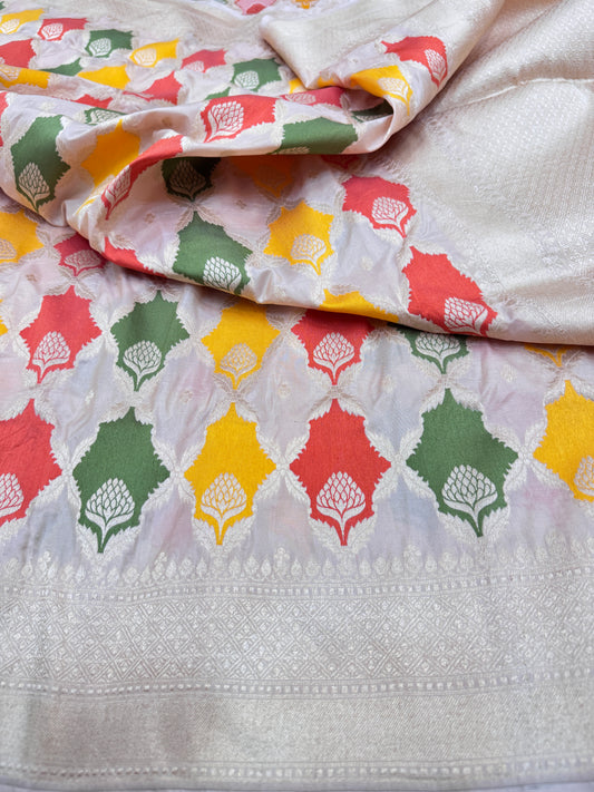 Pure Banarasi Katan Silk Rangkaat Saree