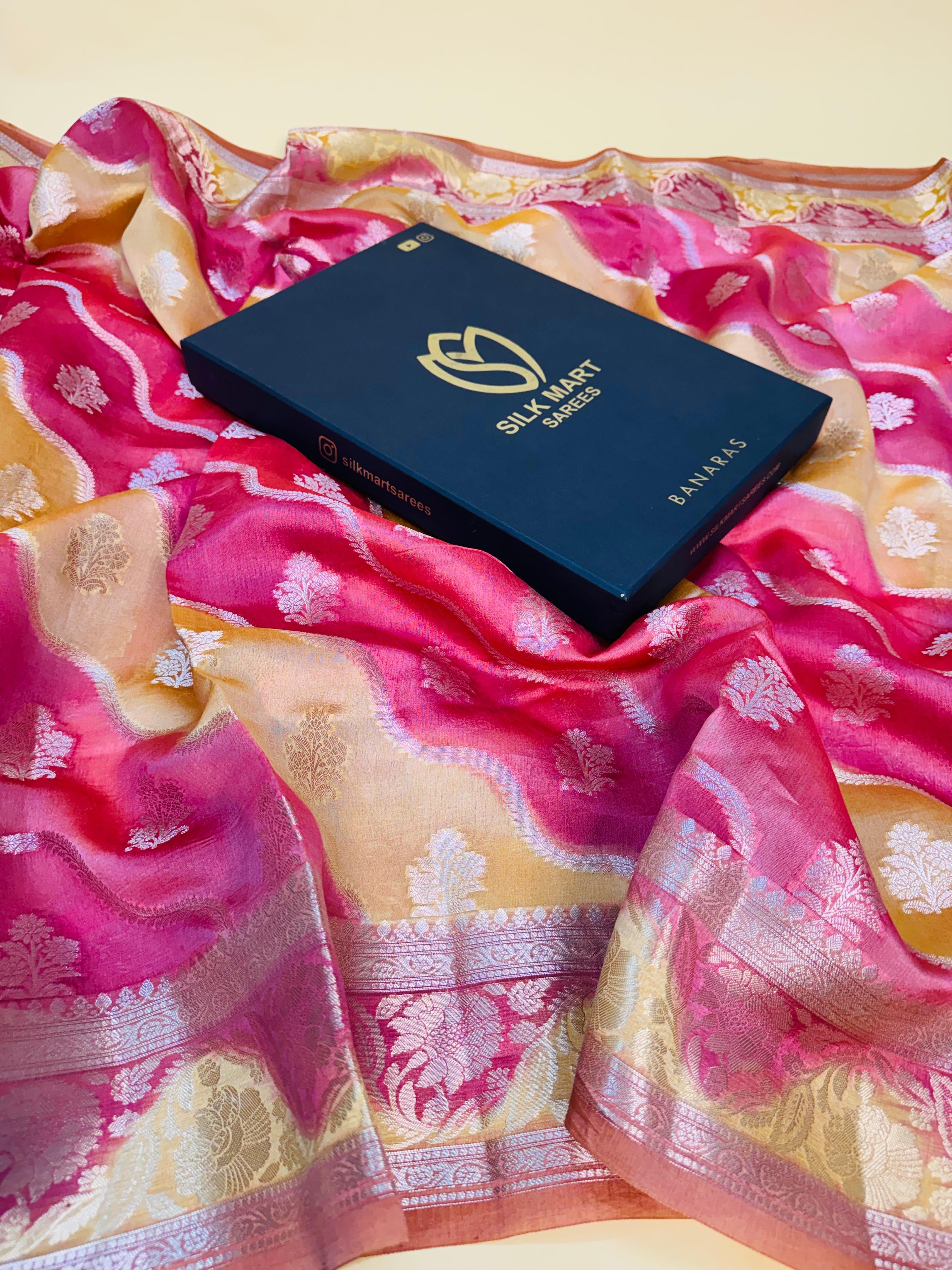 Pure Chiniya Rangkaat Saree