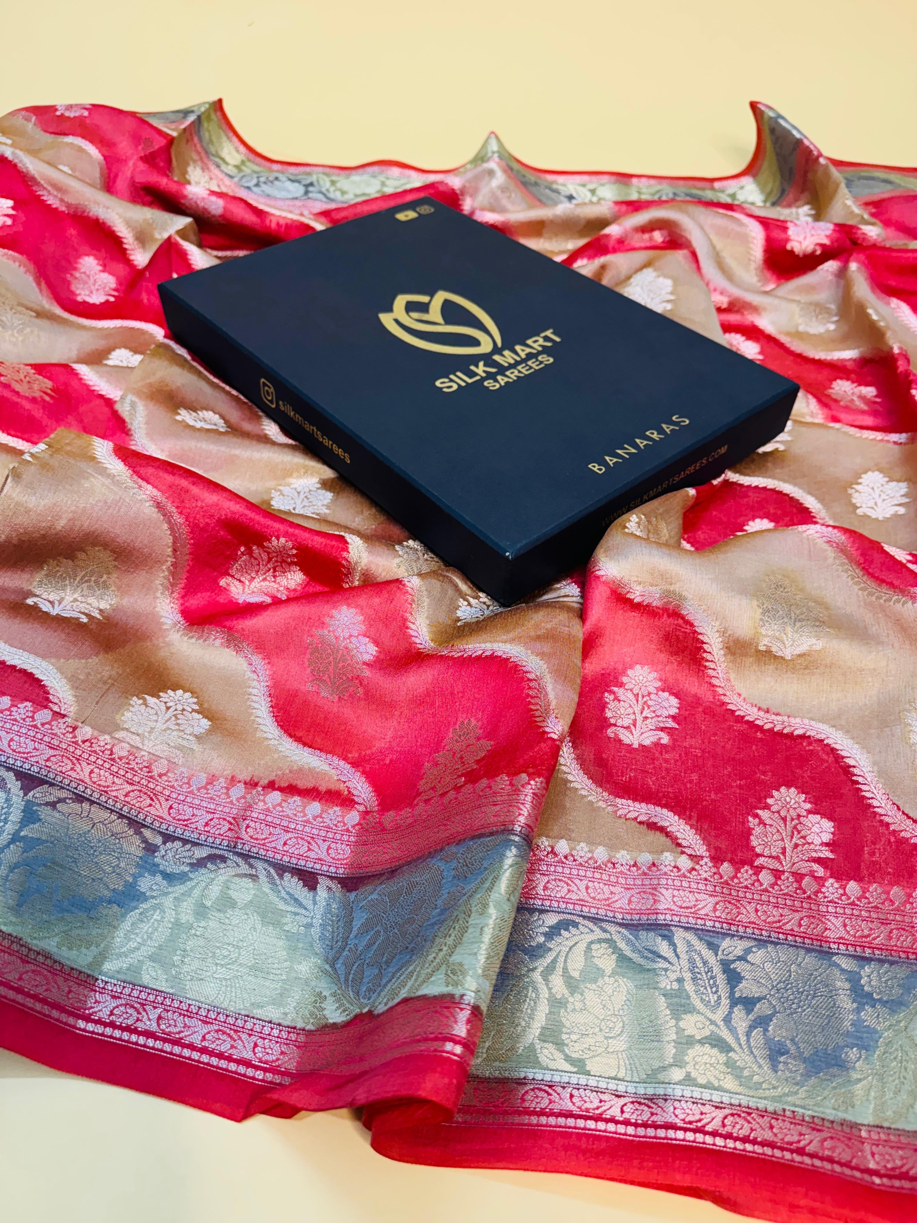 Pure Chiniya Rangkaat Saree