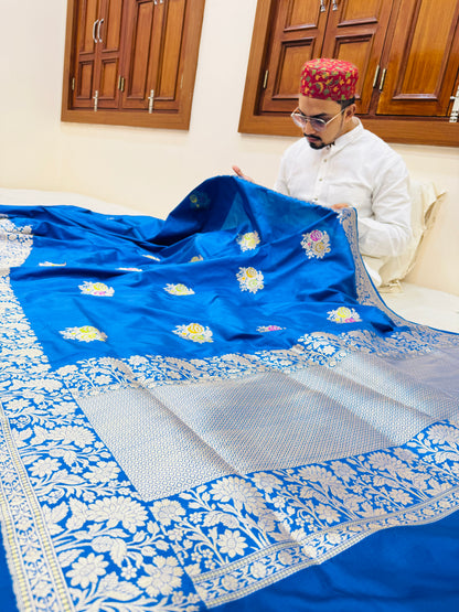 Pure Banarasi Katan Silk Buti Saree