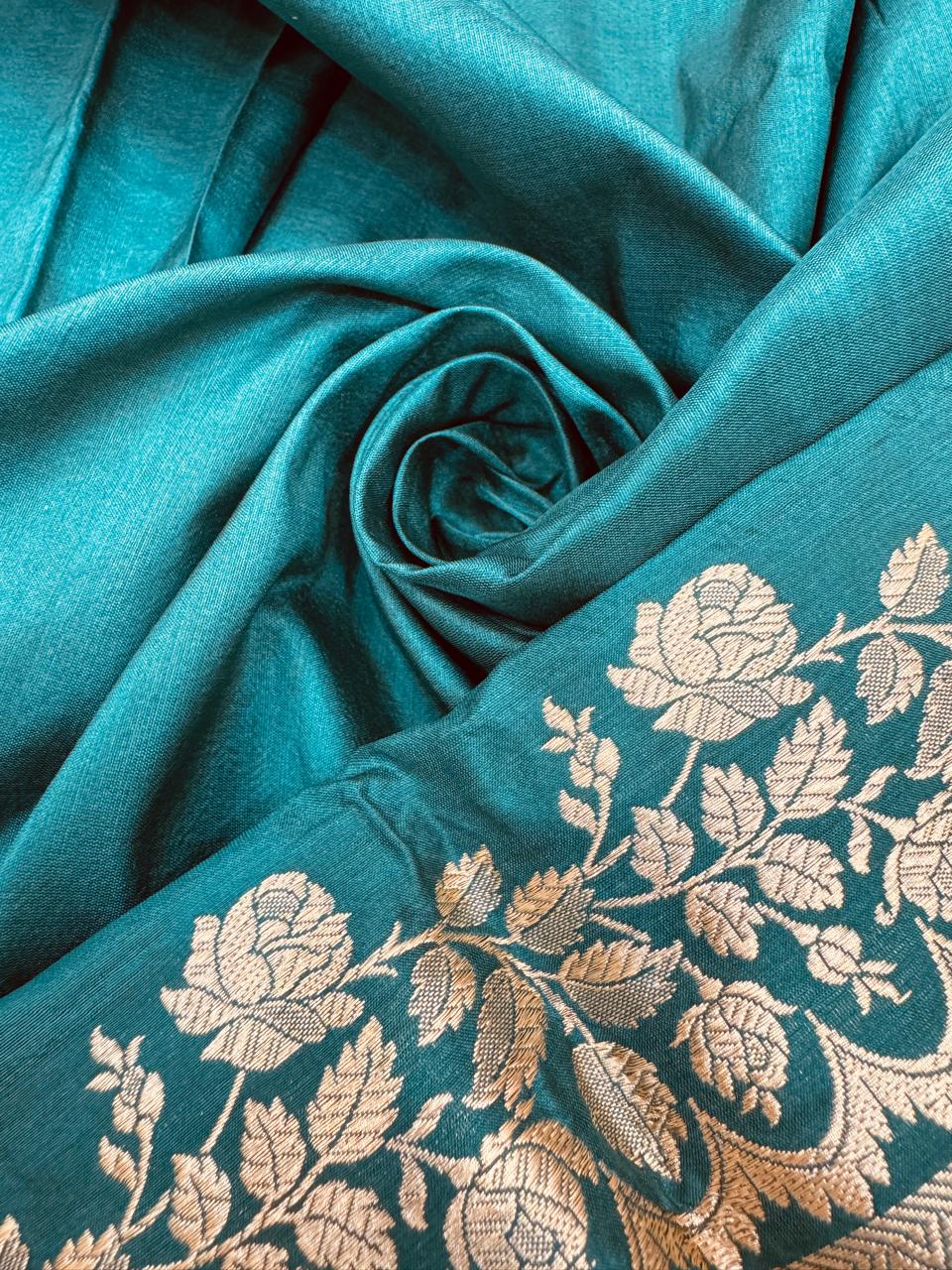 Pure Banarasi Katan Silk Kadhwa Buta Saree