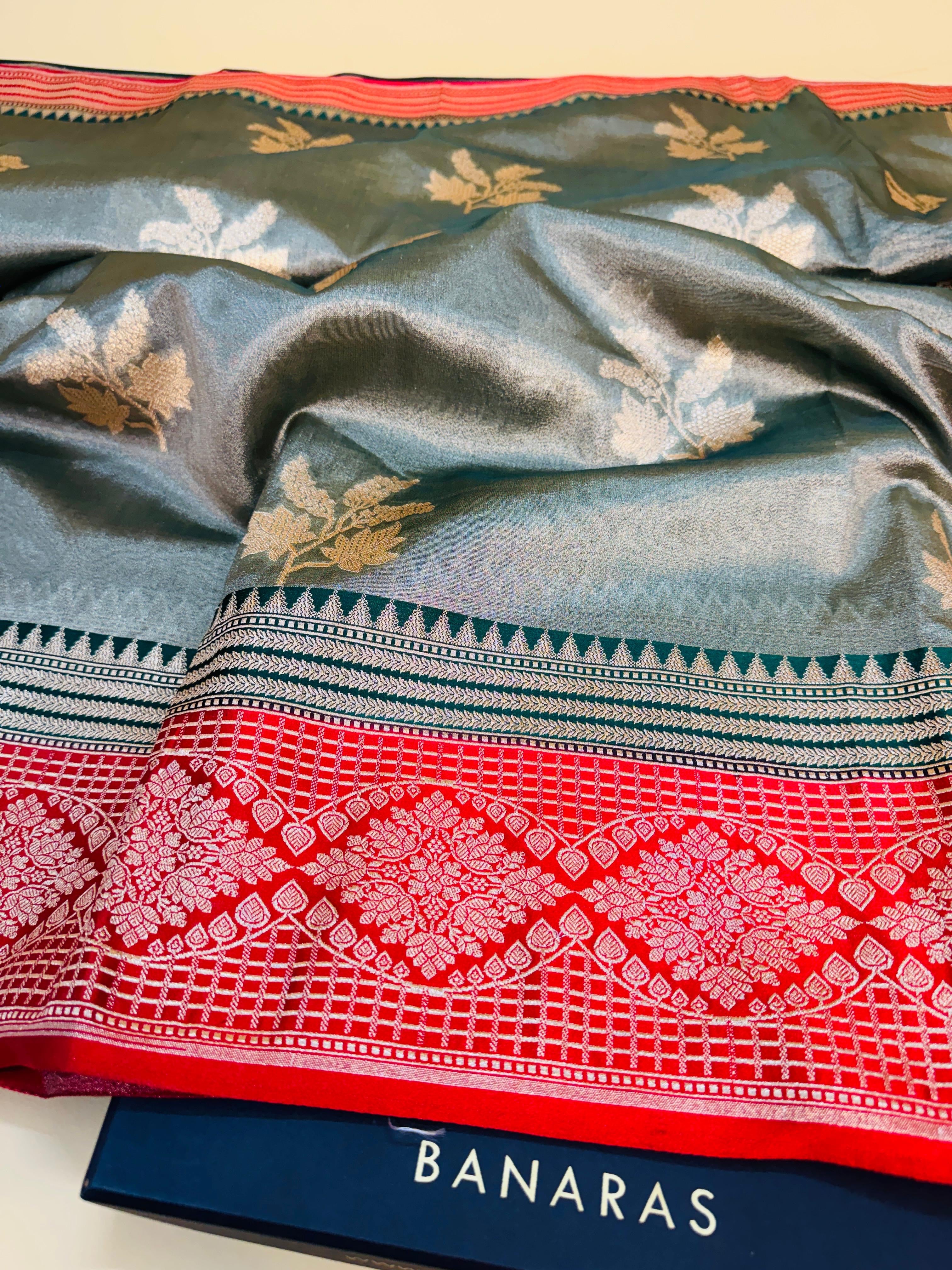 Art Silk Tissue Buta Saree