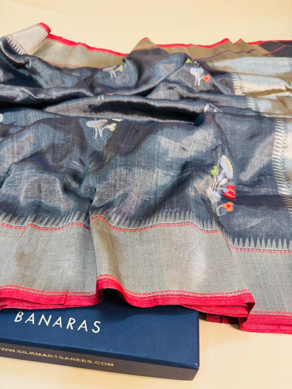 Cotton Tissue Silk Mina Buta Saree