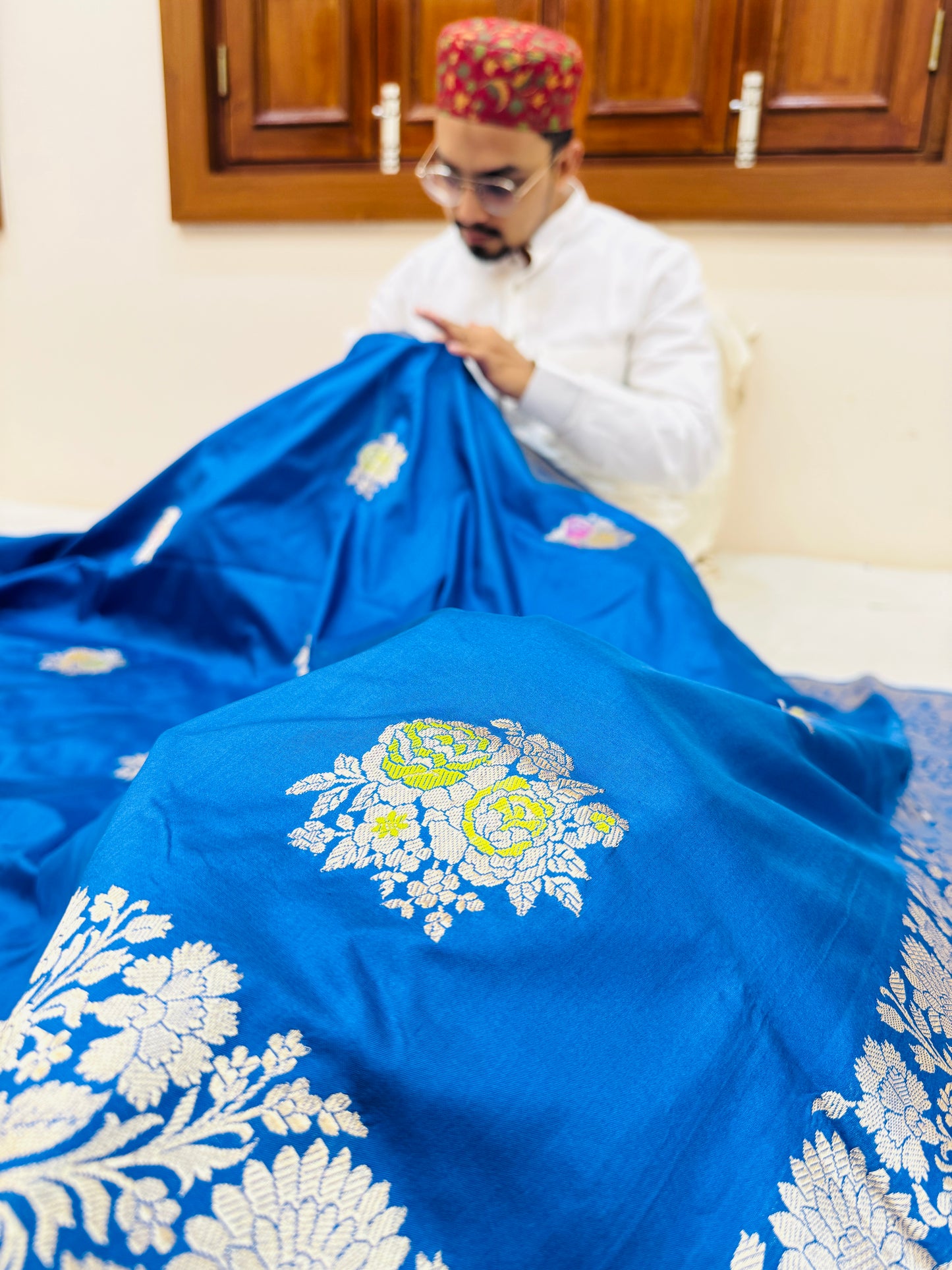 Pure Banarasi Katan Silk Buti Saree