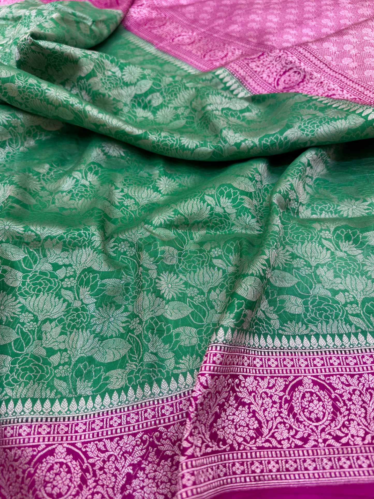 Pure Banarasi Katan Silk Tanchoi Saree