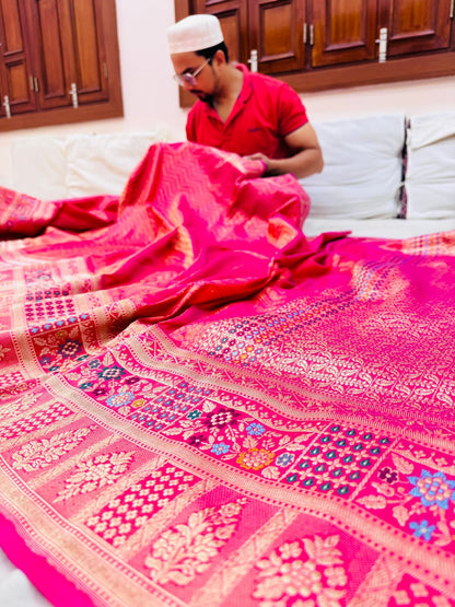 Pure Banarasi Katan Silk Brocade Saree