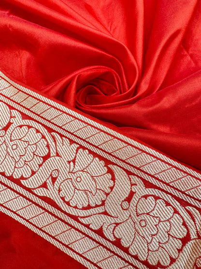 Pure Banarasi Katan Silk Strips Saree