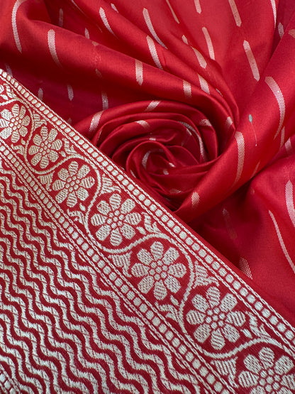 Pure Banarasi Katan Silk Half and Half Saree