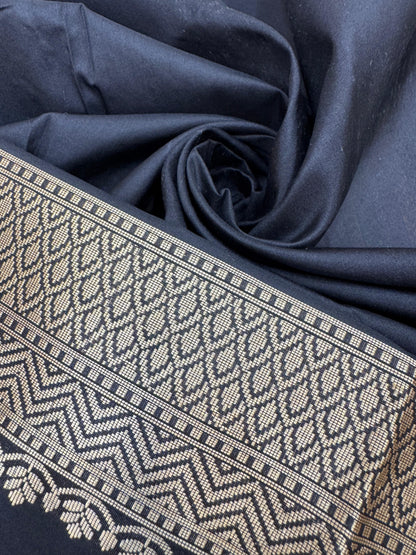 Pure Banarasi Katan Silk Stripe Sarees