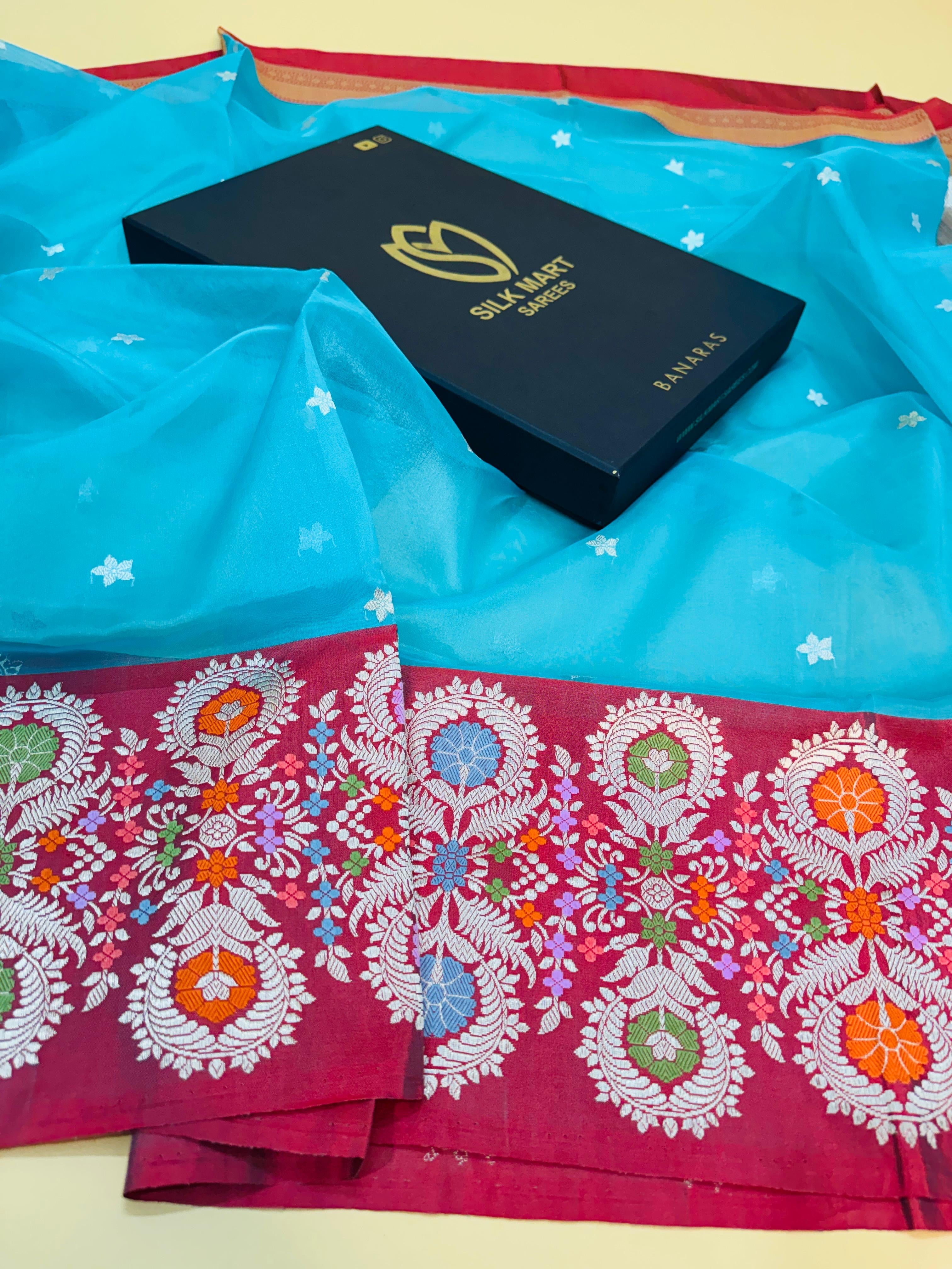 Kora Kadiyal Border Saree