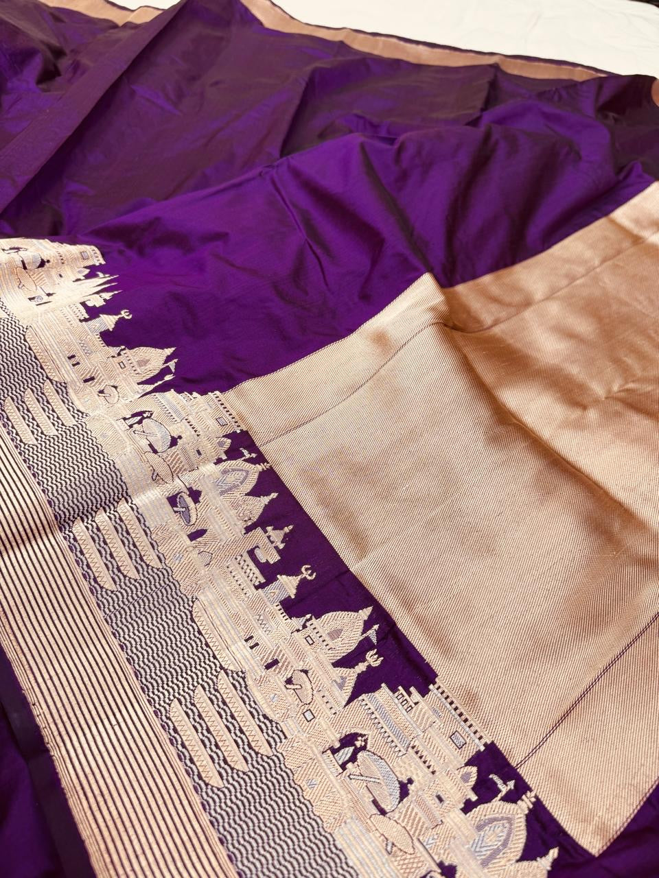 Pure Banarasi Katan Silk Ghat Saree