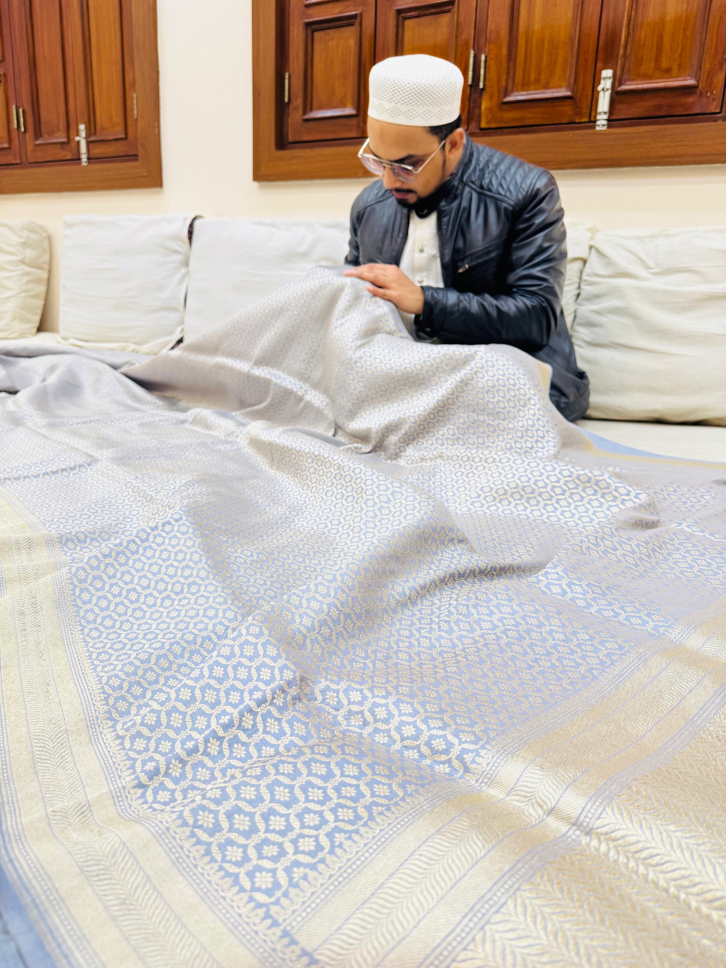 Pure Banarasi Katan Silk Brocade Saree