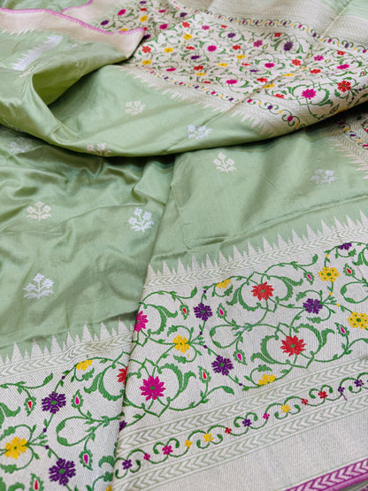 Pure Banarasi Katan Silk Designer Skirt Sarees