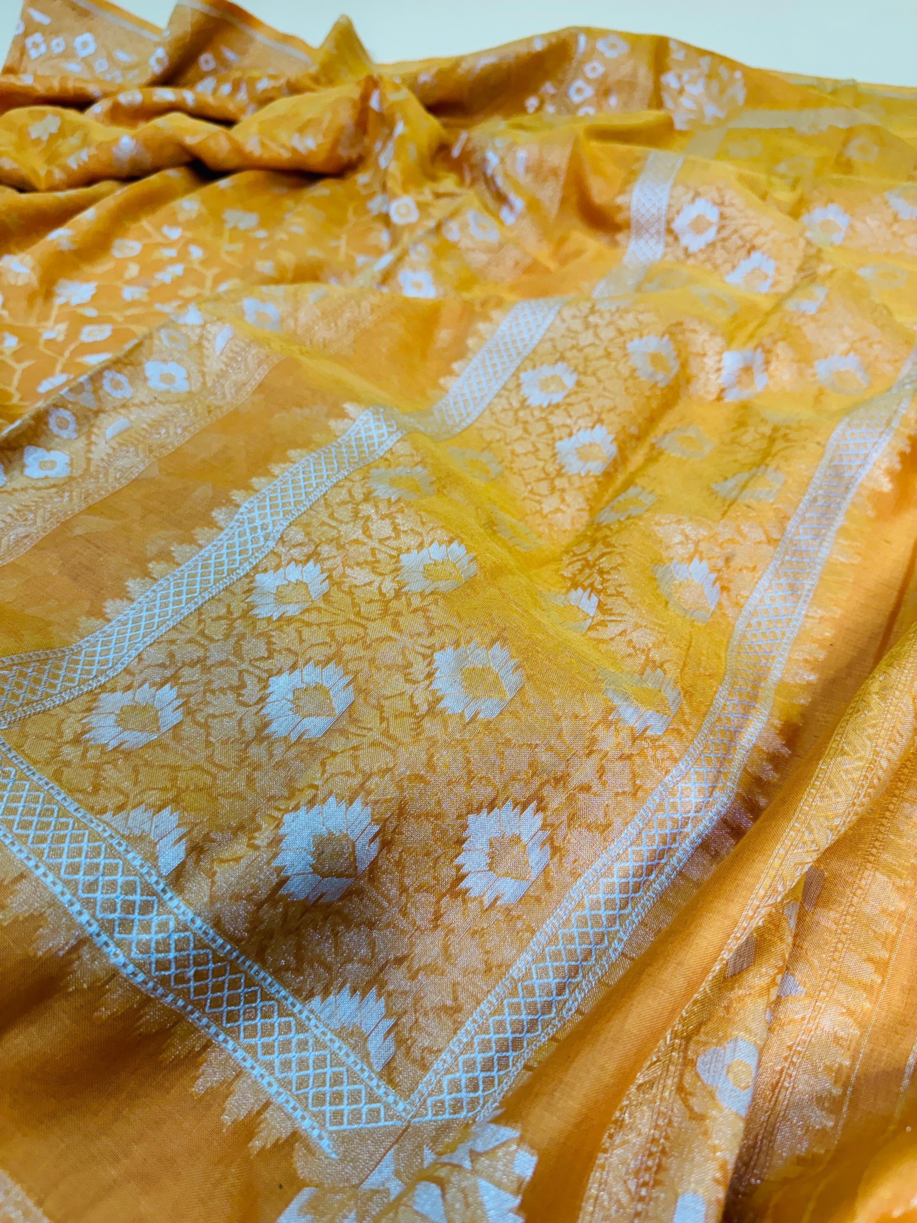 Pure Cotton Jamdani Jaal Saree