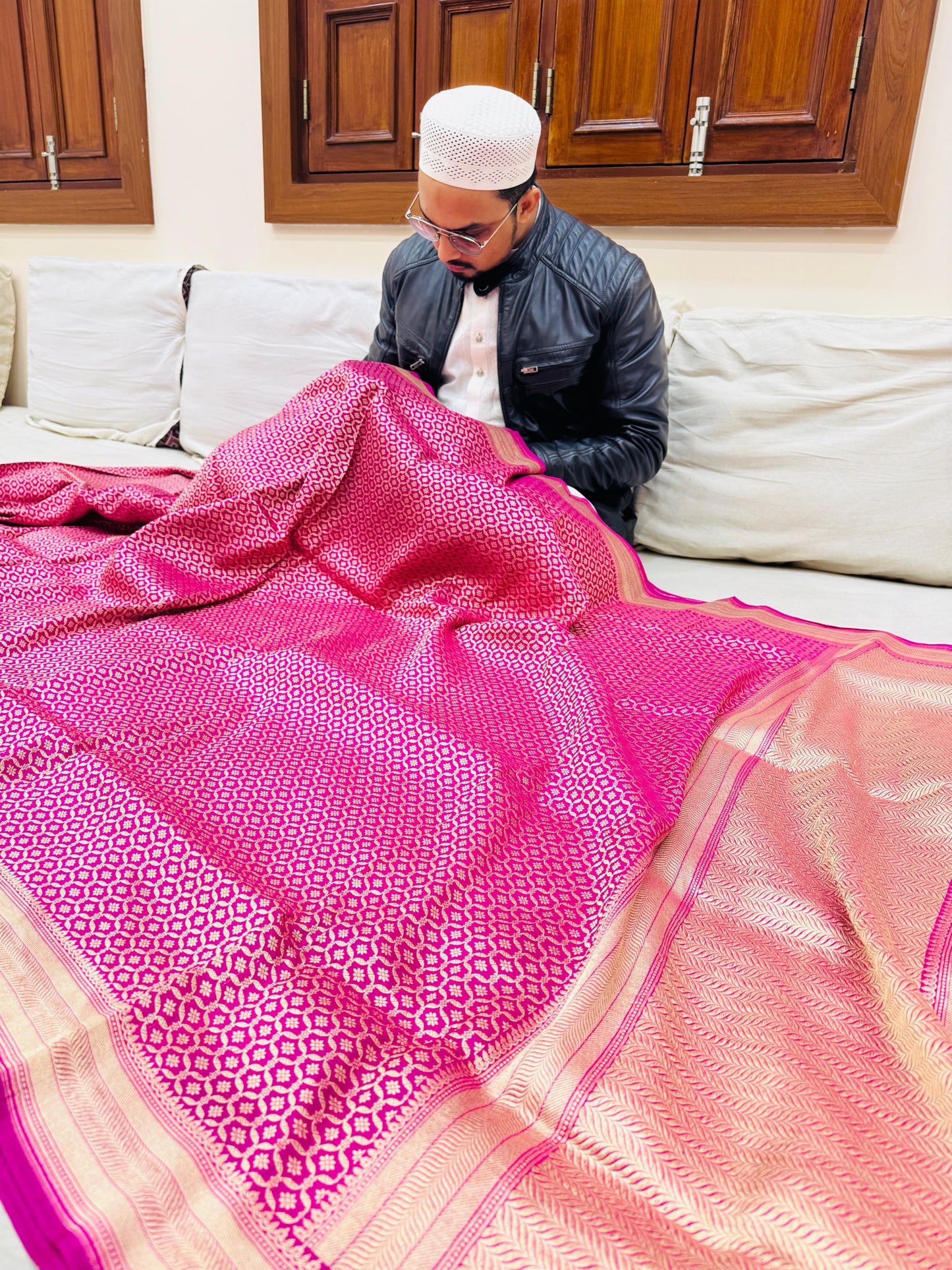 Pure Banarasi Katan Silk Brocade Saree