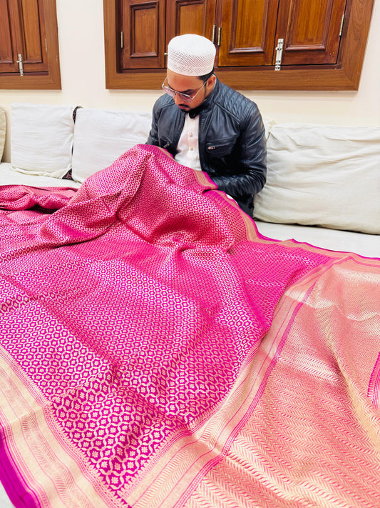 Pure Banarasi Katan Silk Brocade Saree