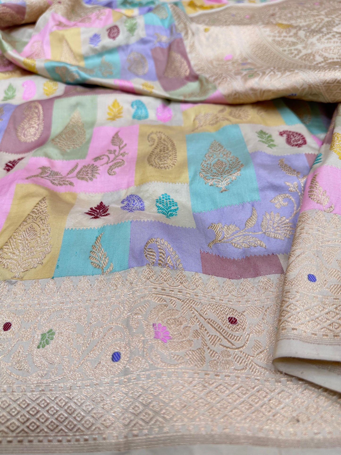 Pure Banarasi Katan Silk Rangkaat Saree