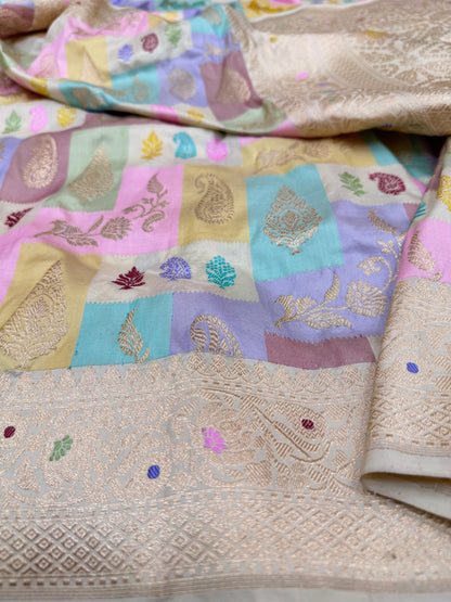 Pure Banarasi Katan Silk Rangkaat Saree
