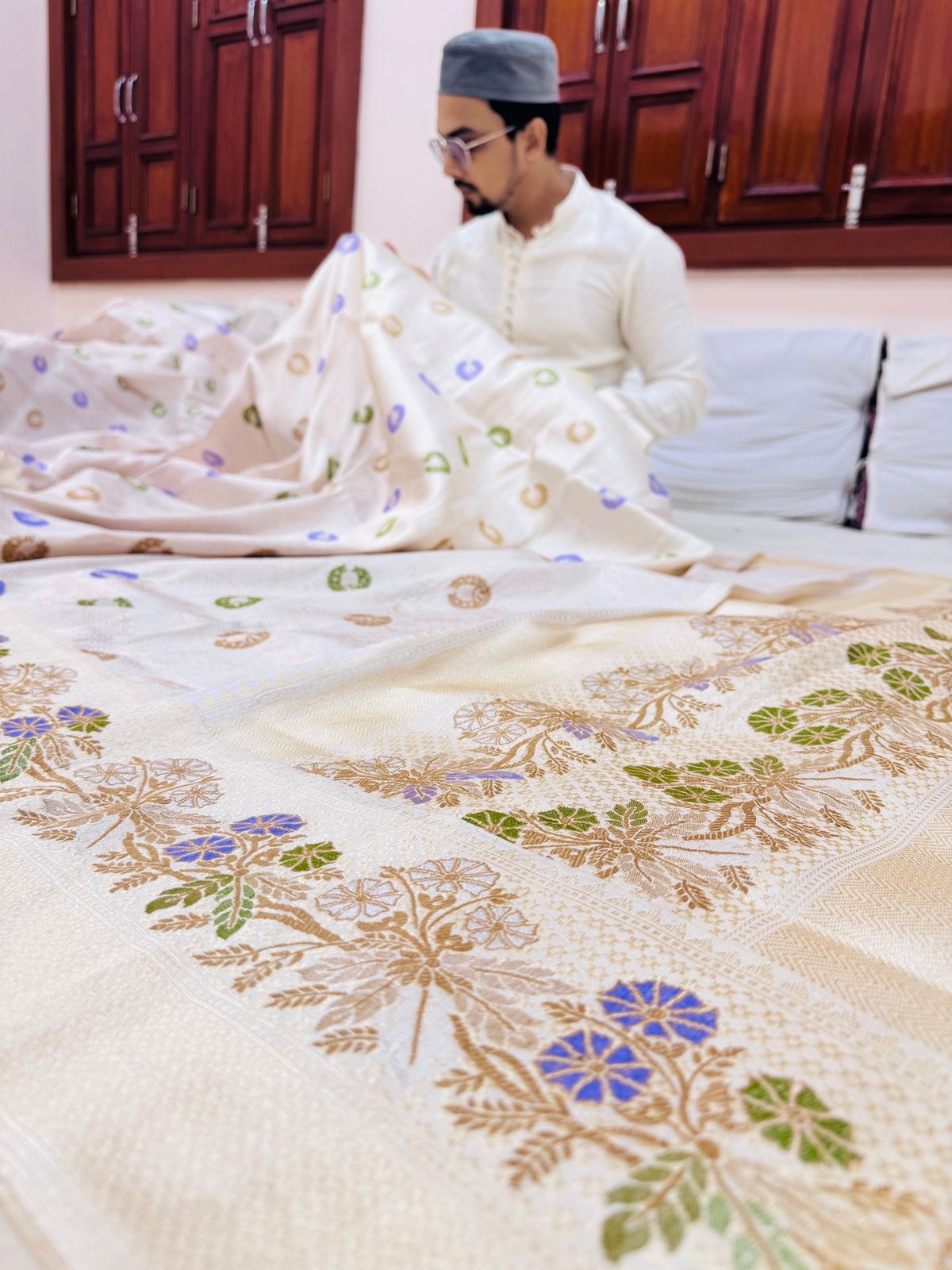 Pure Banarasi Katan Silk Brocade Saree