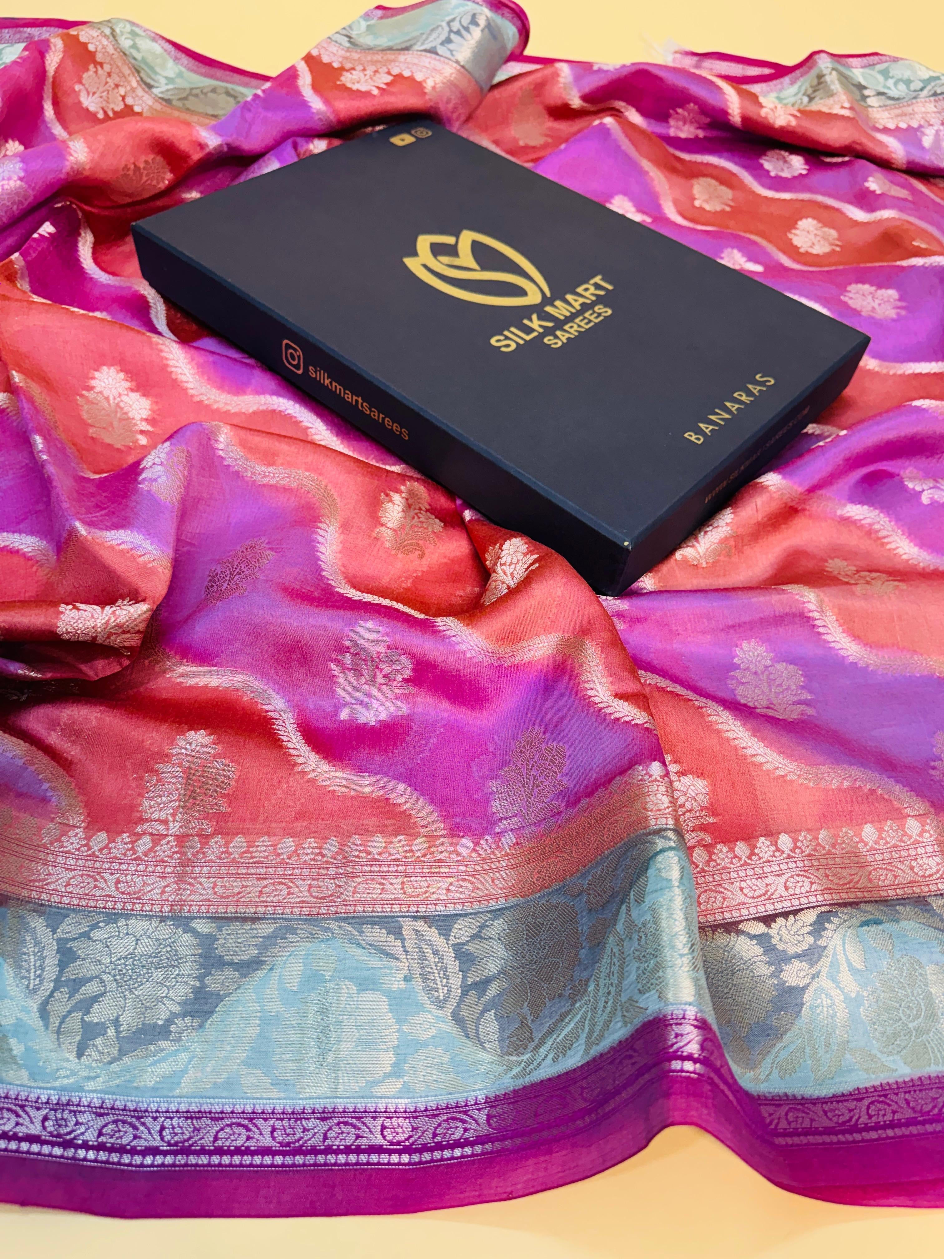 Pure Chiniya Rangkaat Saree