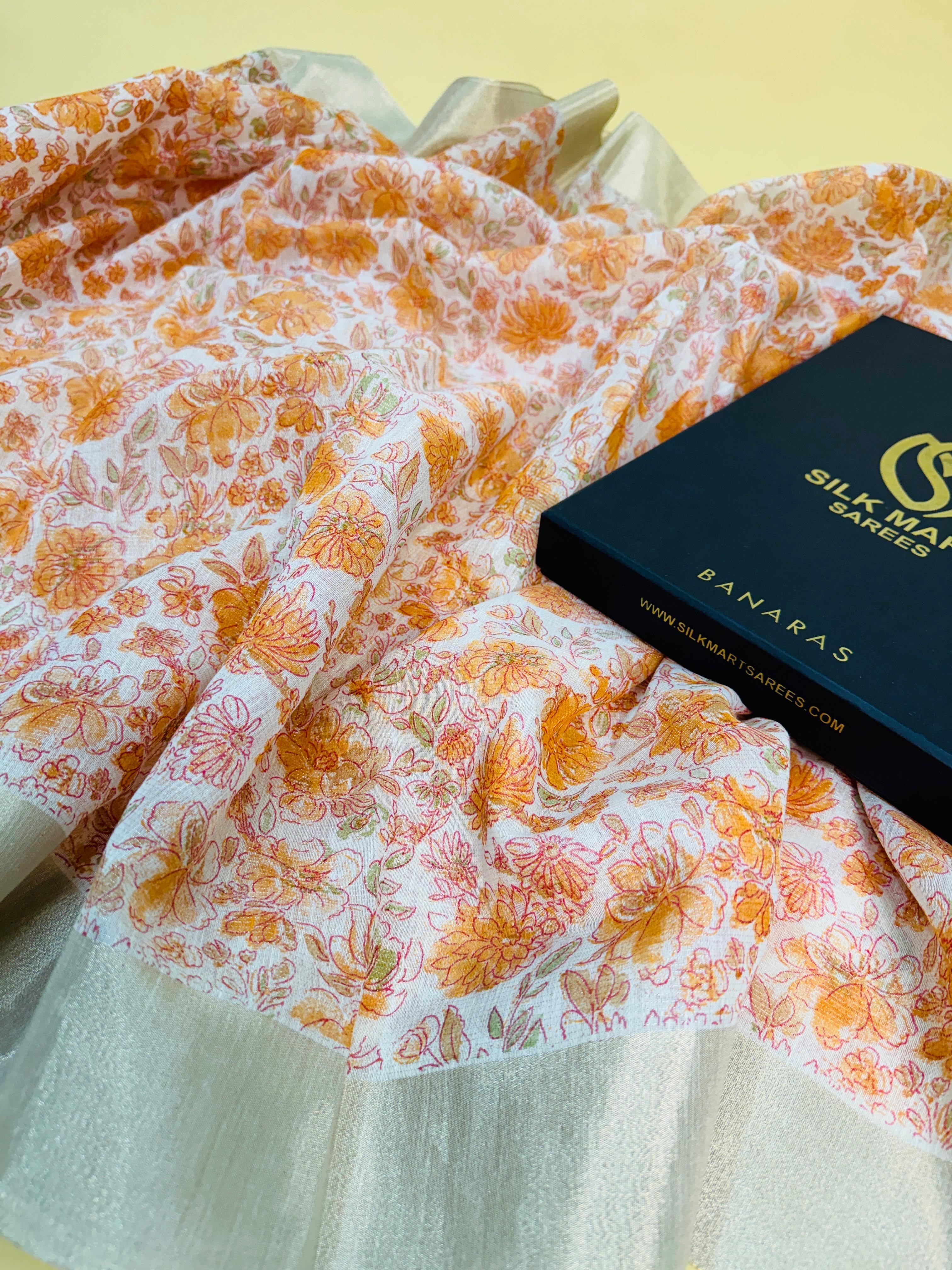 Pure Cotton Digital Print Saree