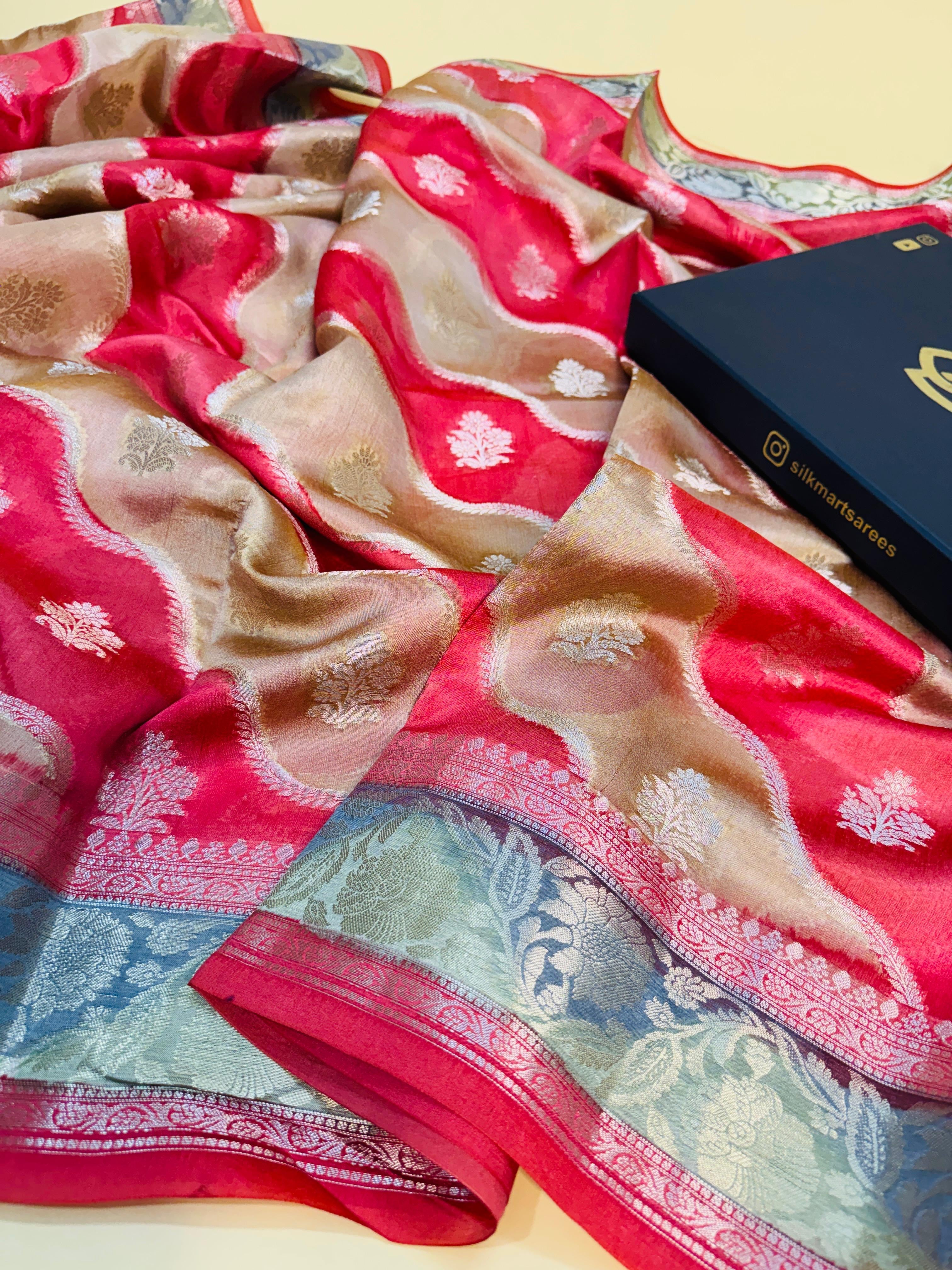 Pure Chiniya Rangkaat Saree