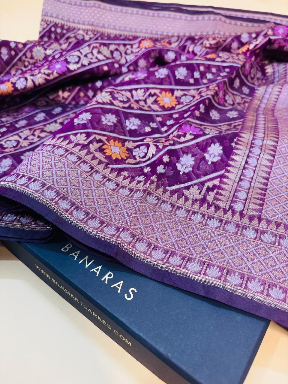 Art Silk Cotton Jamdani Saree